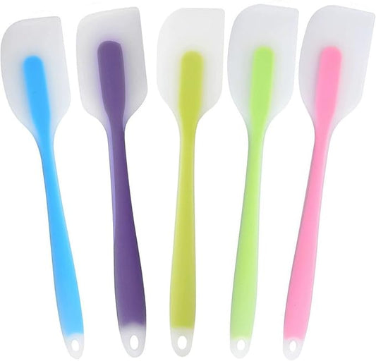 4 Pcs Silicone Spatula Set of 3,Small Rubber Spatula Spatula,8 Inch Baking Mixing Tool for Nonstick Cookware Cooking Heat Resistant Baking Spoon (small 5PCS)