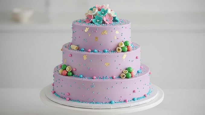 Zali Edible Pearl Sprinkles, Flower Color, 26 Colors Mixed Size | For Cake Decorating, Sugar Pearls for Cakes, Cupcakes, Cookies, Donuts & Ice Cream, Gluten Free, Food Grade
