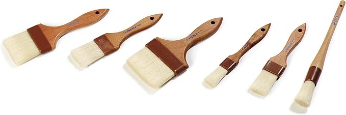 SPARTA Kitchen Basting Brush – 4037200 Basting Brush for Cooking Flat Boar Bristle Brush, Hardwood Handle for Kitchens, Restaurants, Catering, High Heat Food Prep, 1in