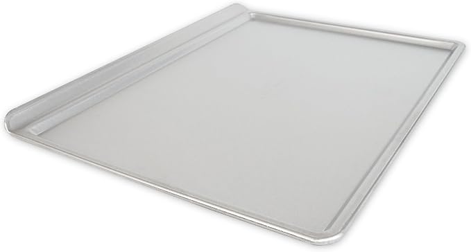 USA Pan Bakeware Traditional Aluminized Steel Uncoated Cookie Sheet Baking Sheet Pan, Large, Made without nonstick coating