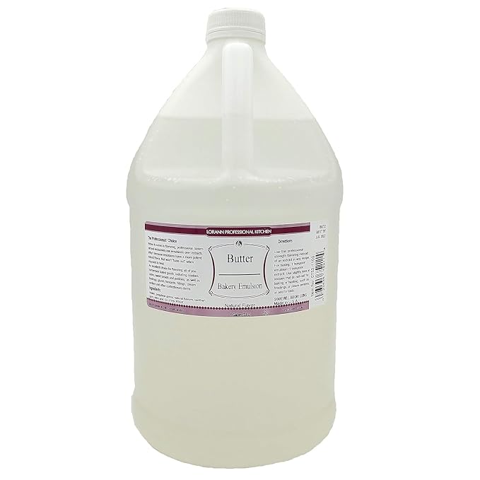 Lorann Oils Butter Bakery Emulsion: True Butter Flavor, Ideal for Enhancing Rich Dairy Notes in Baked Goods, Gluten-Free, Keto-Friendly, Butter Flavoring Essential for Your Kitchen