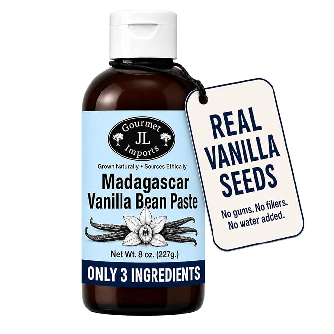 Vanilla Bean Paste | 8 Ounces | For Baking and Cooking | Made With Whole Vanilla Beans | 3x Concentration