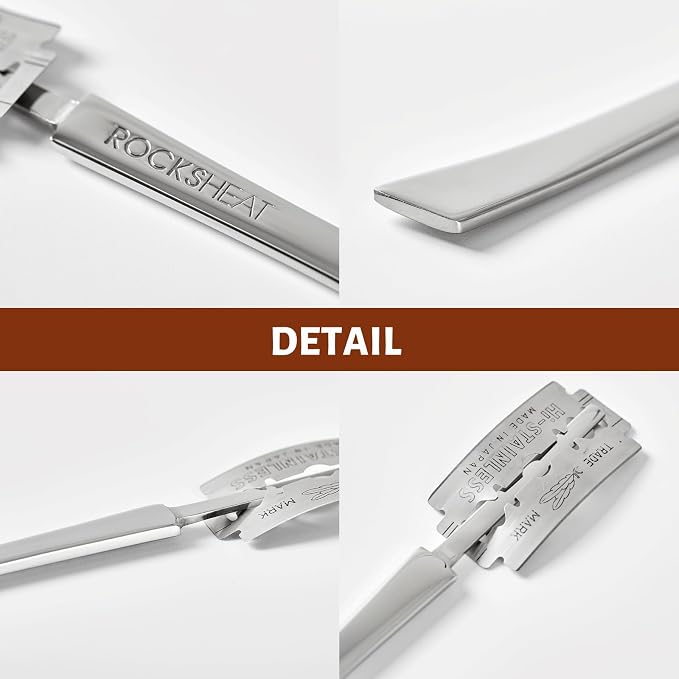 Bread Lame Dough Scoring Tool, Stainless Steel Scoring Knife with 5 Feather Blades, Sourdough Scoring Tool for Bread Baking, Baking Tool for Baking Beginners