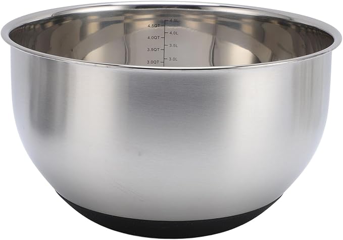 Stainless Steel Mixing Bowls Set, 3 Piece Bowl and Grater Set with Lids, 10in 8.5in 6.9in Nested Kitchen Prep Mixing Bowls for Baking Salad Food Prep