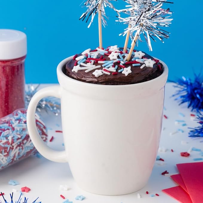 Sweets Indeed Dye Free 4th of July Sprinkles 3-Pack Set – Patriotic Sanding Sugar, Jimmies Mix and Star Sprinkles with No Artificial Dyes for Baking & Decorating Cupcakes, Cookies, Cakes & Desserts – 7.48 ounces