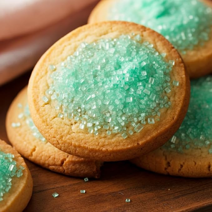 Bakerpan Mint Green Sugar Sprinkles for Baking - 7 oz Coarse Sparkling Decorating Sugar Crystals for Baking Topping, Cookies & Cupcakes | Kosher, Gluten-Free, Made in USA