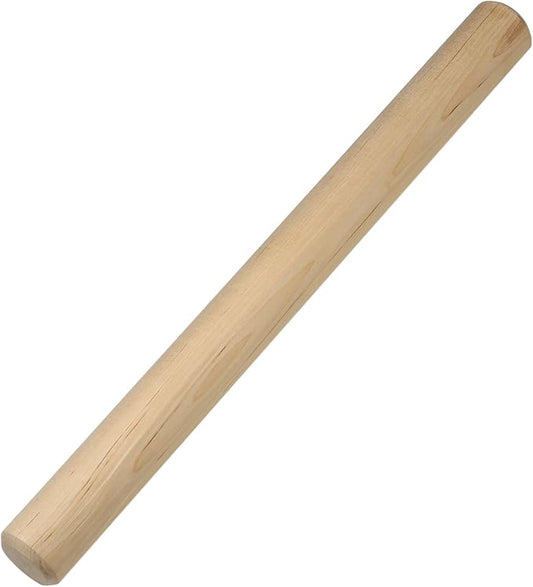 Ateco 19176 Maple Wood Rolling Pin, 19-Inch, Solid Maple Wood, Made in Canada