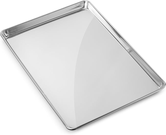 GRIDMANN 18" x 26" Commercial Grade Aluminum Cookie Sheet Baking Tray Pan Full Sheet - 12 Pans