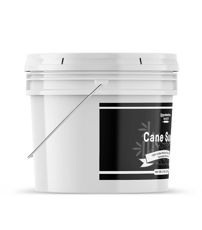 Unpretentious Cane Sugar, 1 Gallon Bucket, Kitchen Baking Staple, Granulated