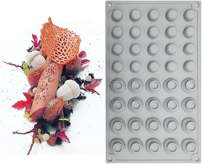 mostsom Silicone Mini Mushroom Candy Molds, Non Stick Chocolate Gummy Mold (Mushroom F)