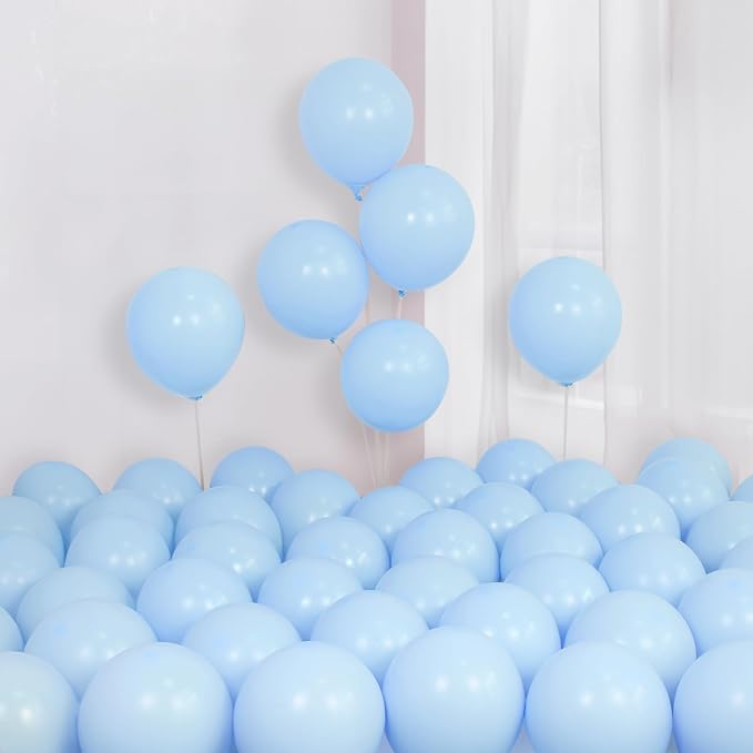 Royal Blue and Yellow Balloons Arch Kit, 134pcs Light Blue Lemon Yellow White Balloons for Baby Shower Bridal Bachelorette Anniversary Birthday Wedding Graduation LemonThemed Party Decorations
