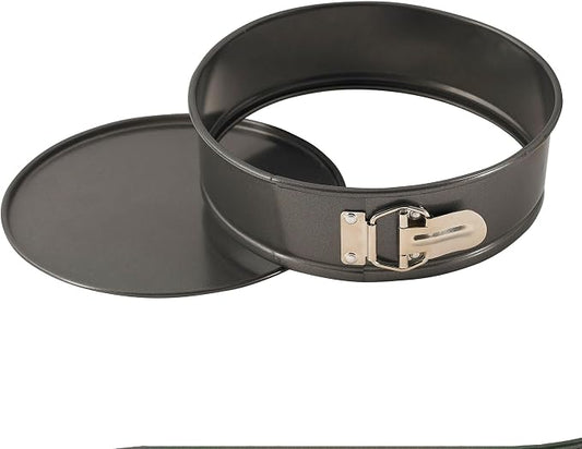 WINCO Springform Pan with Detachable Bottom, 9-Inch, Aluminized Steel,Black