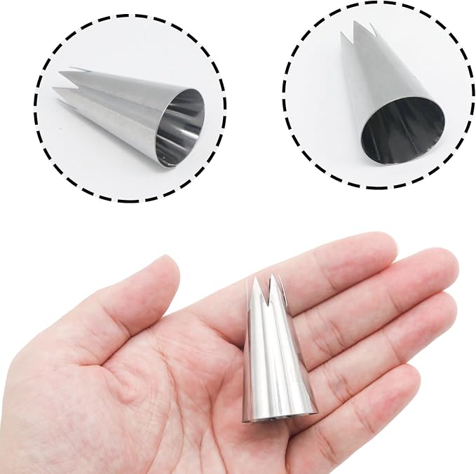 1 Piece 1M Piping Tip, Stainless Steel Icing Nozzles | Cake Baking Tools for Buttercream, Birthday Cake, Cookie Icing, Cupcake or DIY Art (1M)