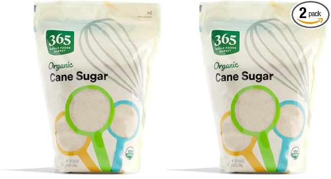 365 by Whole Foods Market, Organic Cane Sugar, 64 Ounce (Pack of 2)