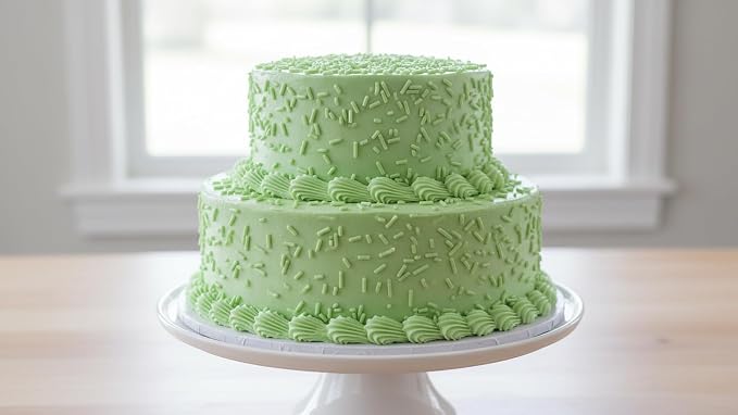 NCS Luminary Green Jimmies Edible Sprinkles – Cupcake, Cake & Cookie Decorations, 7 oz