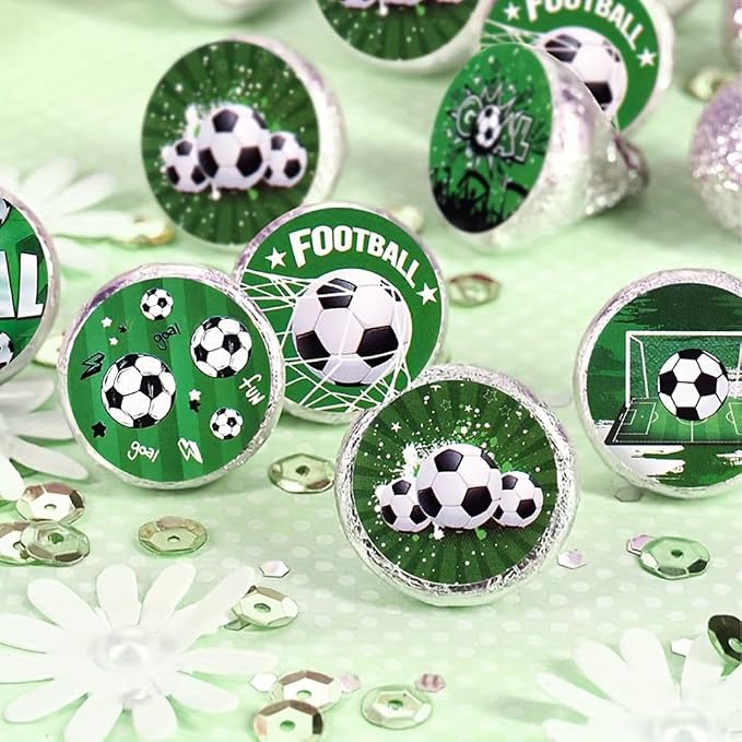 World Cup Soccer Stickers,500pcs Roll Football Birthday Party Decorations Round World Cup Soccer Ball Goal Trophy Label Stickers Sports Game Party Favors Gift Bag Packaging Envelope Sealing Supplies