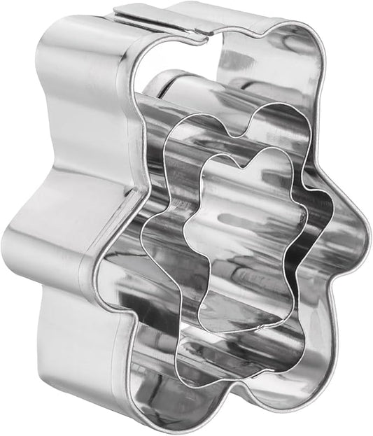 HARFINGTON 3Pcs Bear Cookie Cutters Set Assorted Sizes Stainless Steel Holiday Cookie Cutters Biscuit Mould for Pastry Fondant Cake Cookie Cheese Gifts