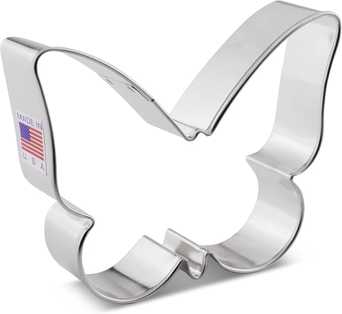 Ann Clark Cute Butterfly Cookie Cutter, 3" Made in USA