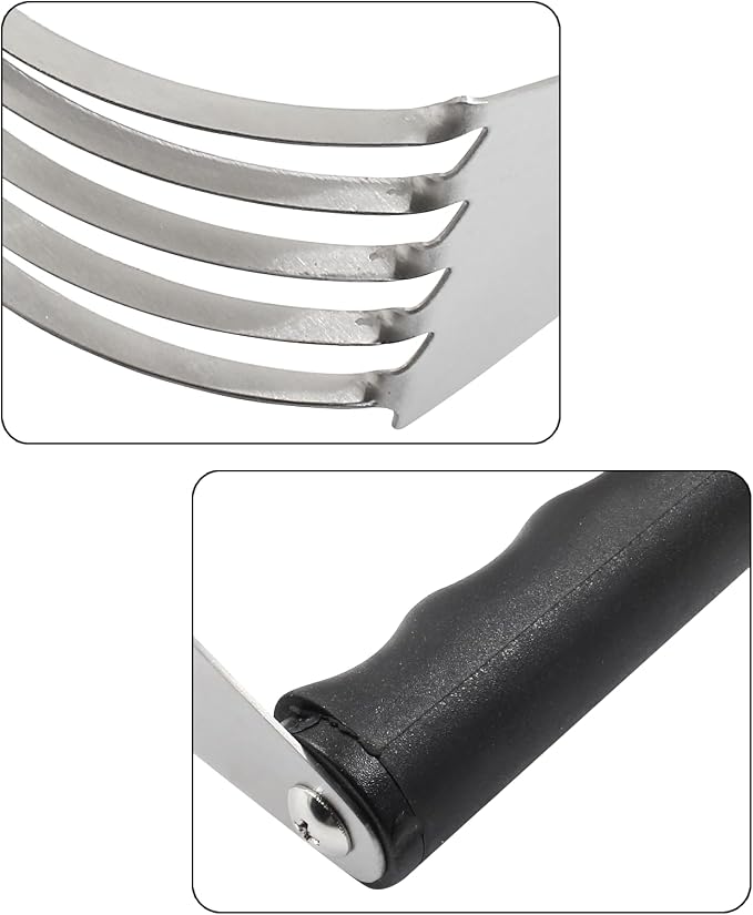 Dough Blender Stainless Steel Pastry Cutter Kitchen Butter Cutter for Mixing Flour and Butter Professional Baking Tool