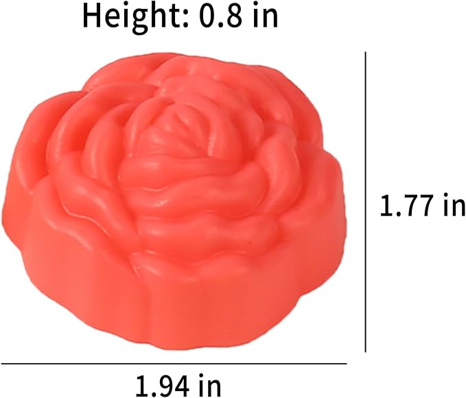 14Pcs Mini Size Silicone Molds, 2 x 0.8 inch Cupcake Multi Flower Shapes Baking Cups Non-Stick Donut Wrapper Mold Muffin Liners