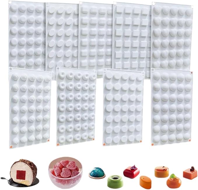 New For Arrival 2025 3D Chocolate Candy Mold Silicone Molds For Confectionery Heart Donuts Candy Jello Pudding Doughnut Mould Baking Forms Tools Tray Mold Decoration Kitchen Accessories Creative Gift