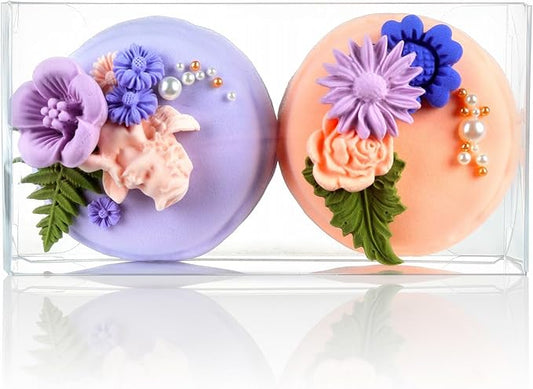 50 Pack Clear Macaron Boxes for 2, Mini Treat Boxes Chocolate Covered Orec Boxes Chocolate Truffle Boxes Browines BoxesPastry Boxes Candy Boxes(4.17" x 2.17" x 1.38")