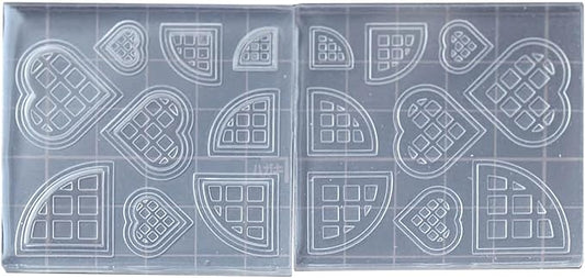Double Sided Shape Silicone Mold Cheese Chocolate Fondant Cookie Cake Dessert Baking Supplies Jewelry Making Tools Food-grade Silicone Candy Kit Clay Modeling Tools