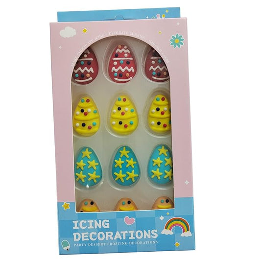 Edible Candy Easter Egg Dessert Sprinkles Spring Sprinkle Party Cookie DIY Cake Cupcake Topper Icing Frosting Decoration Easter Supplies