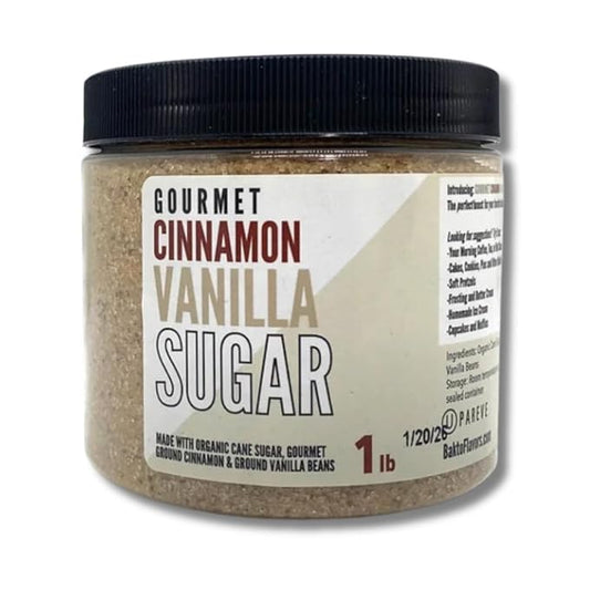 Bakto Flavors Gourmet Cinnamon Vanilla Sugar - 1 lb Jar
