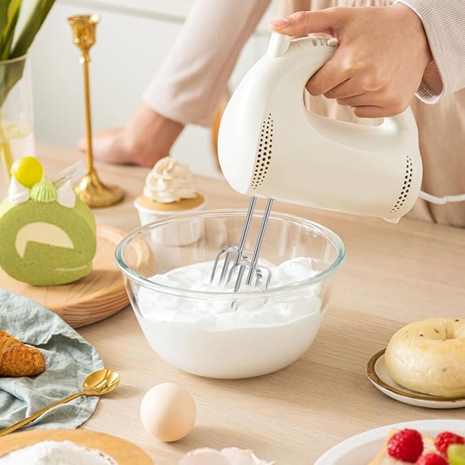 Hand Mixer Replacement Beaters: 2 Pack Stainless Steel Attachments for Electric Mixer, Egg Beater Whisk Set, Handheld Kitchen Baking Parts for Cake Batter Dough Cream