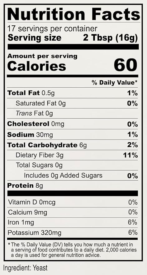Anthony's Nutritional Yeast Flakes, 10 oz, Non Fortified, Batch Tested Gluten Free, Non GMO