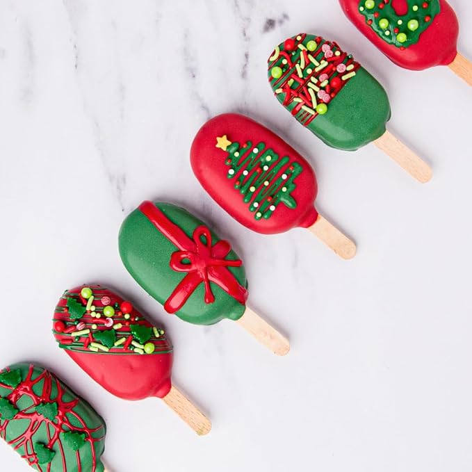 Sweets Indeed Oil Food Coloring, Variety of Colors, Perfect for Cookies, Fondant, Frosting, Baking and Decorations (2 Pack Xmas)