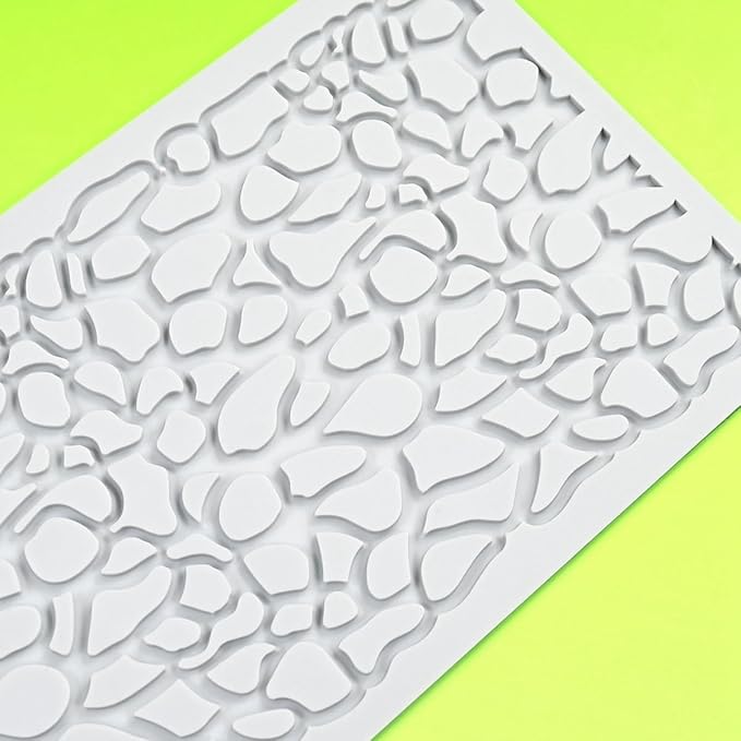 TUKE Hollow Out Irregular Pattern Lace Cake Border Cake Decorating Tool Fondant Mould Mat DIY Silicone Sugar Craft Cake Lace Mold (I_ Irregular)