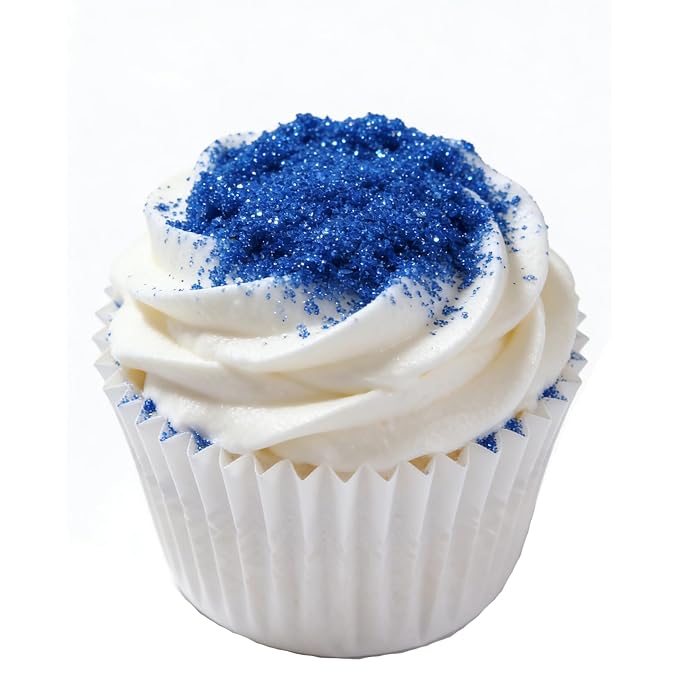 Edible Royal Blue Sanding Sugar Sprinkles 142g/ 5.01oz Sprinkles for Cake Decorating Candy Baking Decorations Ice Cream Toppings and Cookie Decorating for Wedding Parties Valentines Halloween Christmas