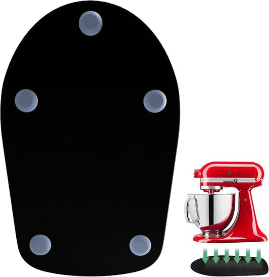 Mixer Slider Mat Compatible with KitchenAid 4.5 Quart Tilt-Head Stand Mixer, Acrylic Sliding Tray Appliance Sliders for Kitchen Aid 4.5 Qt Mixers Accessories, Black