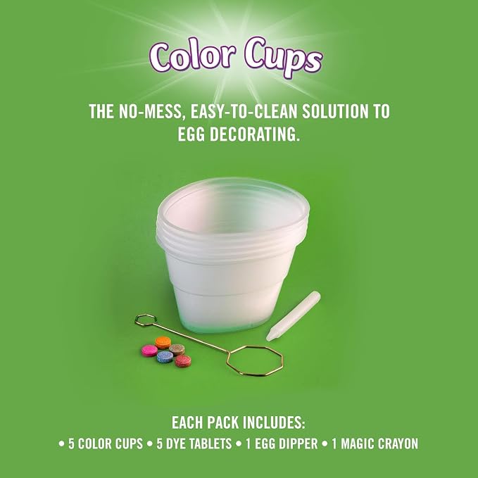 PAAS Color Cups Egg Decorating Kit - America's Favorite Easter Tradition