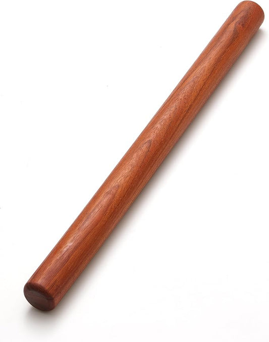 Wood Rolling Pins for Baking- Fulimax 16" Classic Wooden Rolling Pin for Dough, Rodillo Para Masa for Fondant Pizza Pie Crust Cookie Pastry Pasta, Baking Essentials, Rosewood