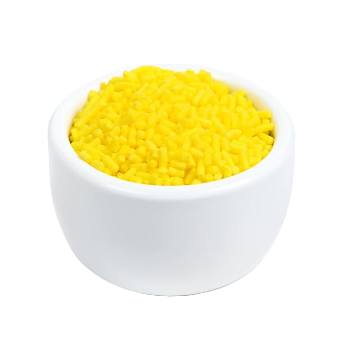 O’Creme Yellow Sprinkles – 5 Pounds for Cake Decorating – Kosher Pastel Sprinkles for Cupcakes, Cookies, Cakes, Ice Cream