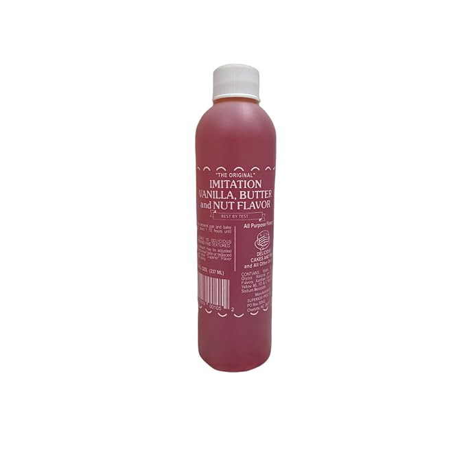 Superior Flavors "The Original" VANILLA, BUTTER, & NUT | Cooking and Baking Flavoring | Delicious Substitute for Vanilla Extract | Water Based, and Alcohol Free | 8oz Bottle