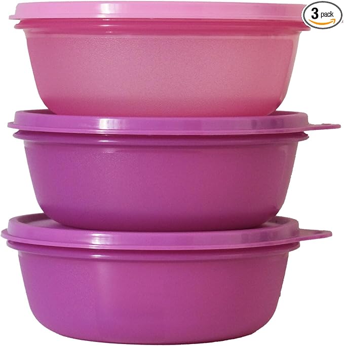 Tupperware Leftover Bowl Set Storage Food Containers (600ML x 3pcs)