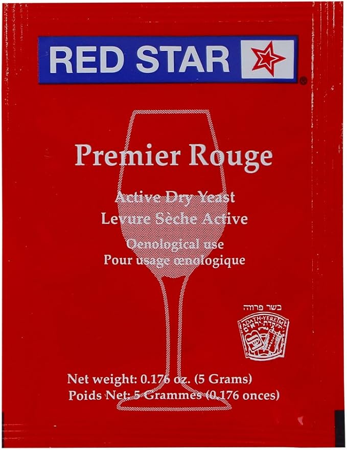 Red Star Premier Rouge formerly Pasteur Red Dried Wine Yeast (10 Packets)