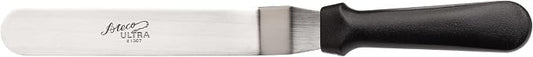 Ateco Ultra Offset Spatula with 7.75 by 1.25-Inch Stainless Steel Blade, Plastic Handle, Dishwasher Safe, 7¾", Silver