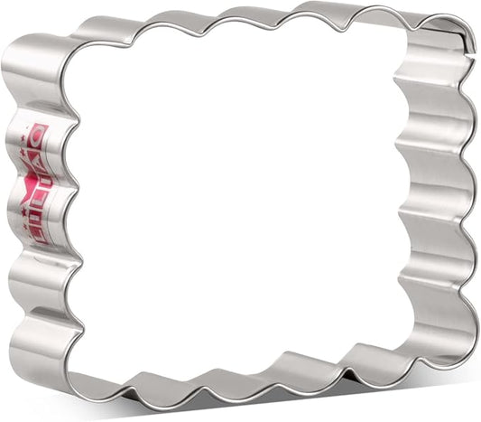 LILIAO Scalloped Edge Cookie Cutter, Biscuit Cutters, Stainless Steel (3.3 x 2.8 inches)