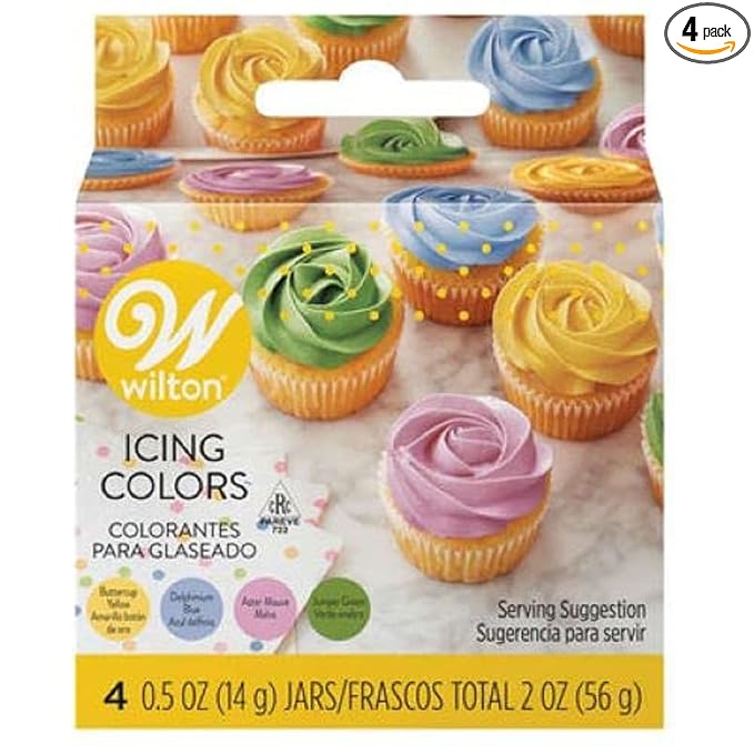 Wilton Pastel 4-Piece Icing Color Set