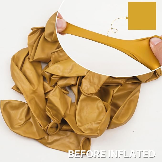 PartyWoo Metallic Gold Balloons 100pcs 5 Inch Small Mini Chrome Gold Latex Balloons for Graduation Baby Shower Gender Reveal Wedding Bachelorette New Year Birthday Party Decorations Gold-G101