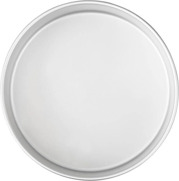Wilton Aluminum Round Cake Pan, Extra-Deep Bakeware for Layered Cakes, Durable, Even Heating, Rust-Resistant, Professional Quality, 8 x 3 in, Packaging May Vary (Pack of 3)