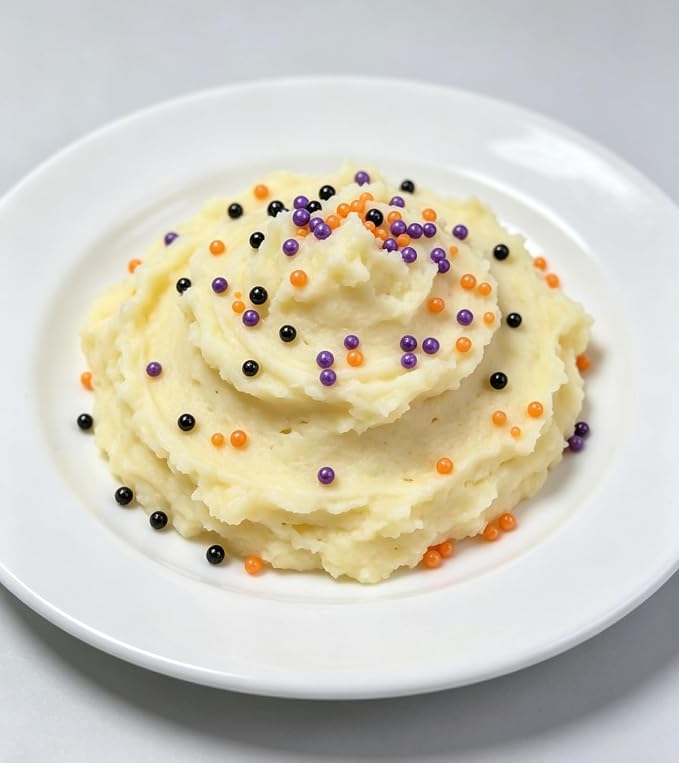 HeDeon&Rles Black Orange Purple Nonpareil Pearls Sprinkles for Baking Decorating 90g/3.17oz 4 Size Mix Edible Preals for Cake Cupcake Pancake Icing Decoration Independence Day Halloween Supplies