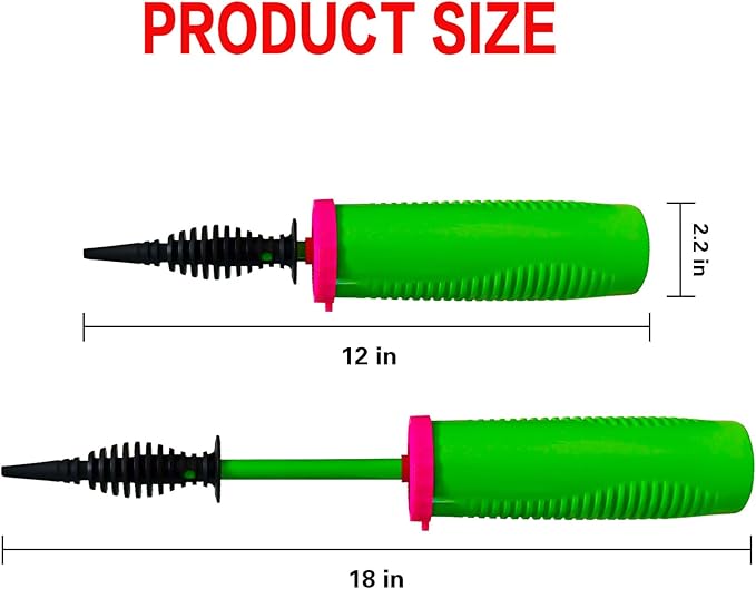 2 Pack Balloon Pump Hand Held – Two Way Dual Action Inflator Air Pump for Balloons