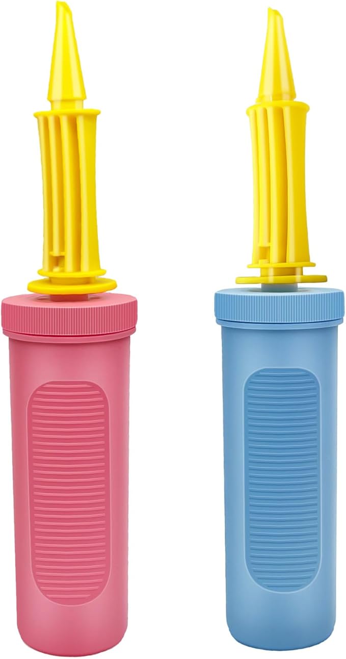 Balloon Hand Pump,Balloon Pump Hand Two-Way Dual Action,Air Pump for Balloons for Birthday Party Decorations, Portable Hand Pump for Balloons. (Pack of 2)