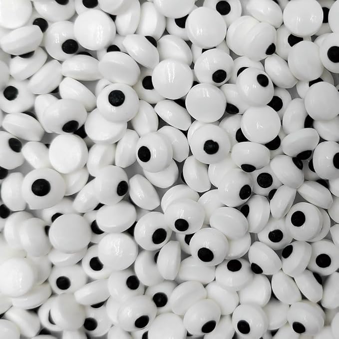 1 Bottle Candy Eyes Eyeballs Cake Cupcake Toppers Edible Eyes for Decorating - Halloween, Christmas, Easter, and Edible Art Project Candy Decorations - 7 mm Mini Eyes